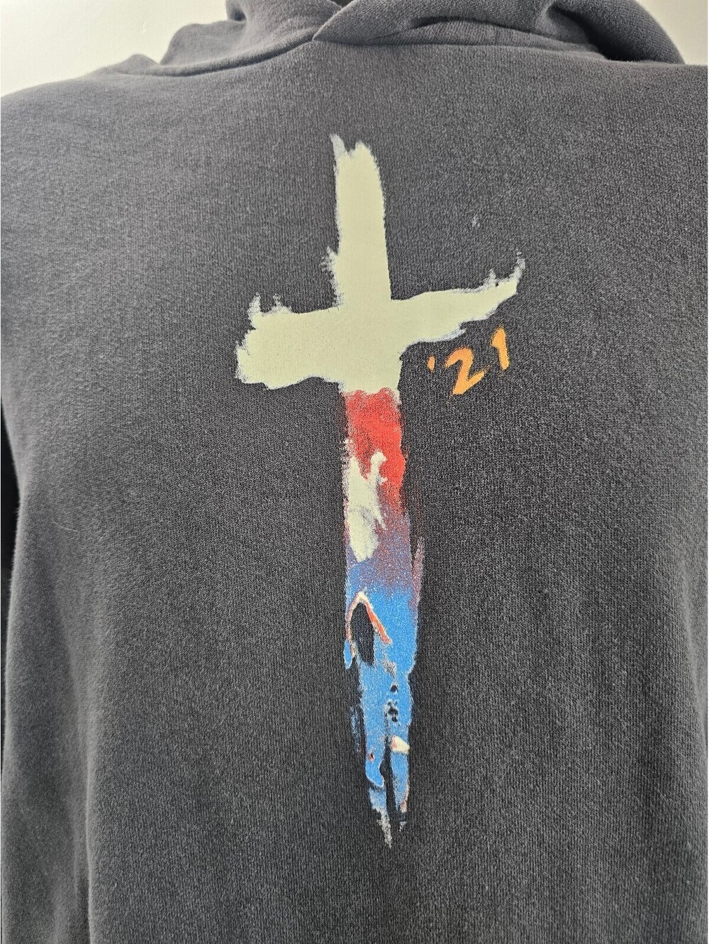 Saint JHN 21' 'In Case We Both Die Young' Tour Hoodie Grey - Picture 2 of 15